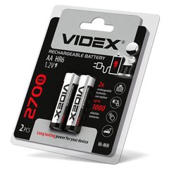 Купить Аккумуляторные батарейки Videx HR6/AA 2700 mAh (2 шт.) во Львове, Киеве, Днепре, Одессе, Харькове