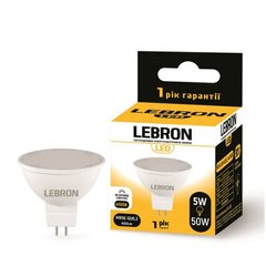 Купить Светодиодная лампа LEBRON L-MR16 5W GU5.3 4100K во Львове, Киеве, Днепре, Одессе, Харькове