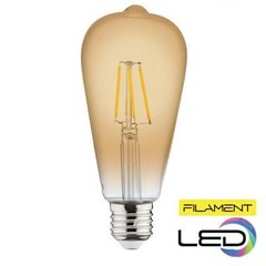Світлодіодна лампа Едісона RUSTIC VINTAGE-6 Filament 6W Е27 2200K