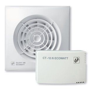 Купити Витяжний вентилятор Soler&Palau SILENT-100 CZ ECOWATT 8W d100 (Білий) у Львові, Києві, Дніпрі, Одесі, Харкові