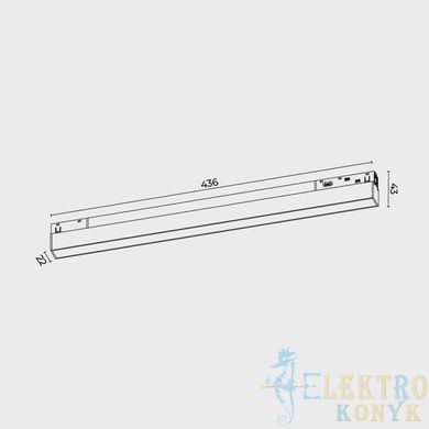 Купити Магнітний трековий світильник RAYFOR MT Line 16 чорний 16W 1280Lm 30-40-50К 48V WiFi у Львові, Києві, Дніпрі, Одесі, Харкові