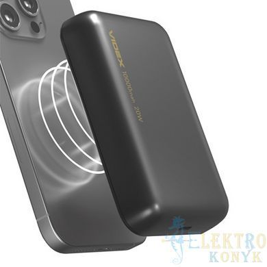 Купити Повербанк з бездротовою зарядкою 10000mAh VIDEX VPB-W102 PD20W (Сірий) у Львові, Києві, Дніпрі, Одесі, Харкові