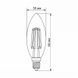 Купити LED лампа VIDEX Filament C37F 6W E14 4100K - 2