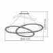 Купить Потолочный LED светильник с пультом VIDEX DECORA 110W VL-CLD-989-BKL 2700К-6000К - 2