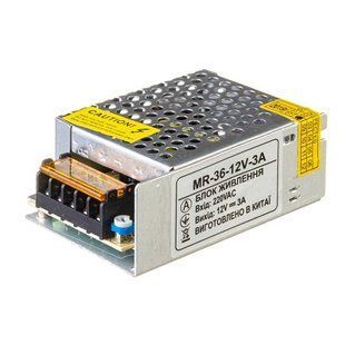 Купити Блок живлення MR 12V 36Вт 3А IP20 у Львові, Києві, Дніпрі, Одесі, Харкові
