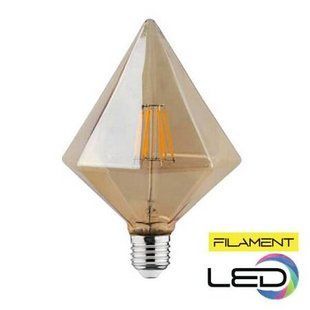 Купити Світлодіодна лампа Едісона RUSTIC PYRAMID-6 Filament 6W Е27 2200K у Львові, Києві, Дніпрі, Одесі, Харкові