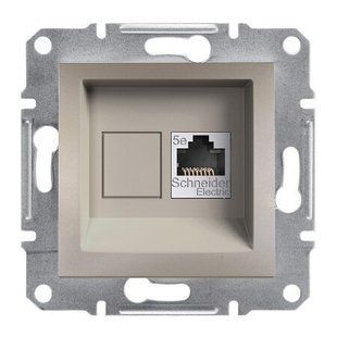 Купить Компьютерная розетка Schneider Electric Asfora RJ45 UTP 5e (Бронза) во Львове, Киеве, Днепре, Одессе, Харькове