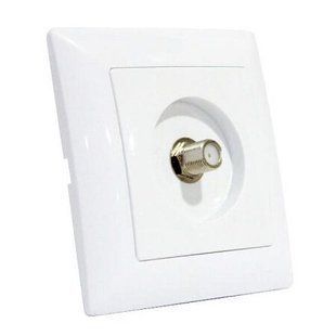 Купить Телевизионная розетка Horoz Electric TINA (Белая) во Львове, Киеве, Днепре, Одессе, Харькове
