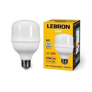 Купити Світлодіодна лампа LEBRON L-A80 20W 6500K у Львові, Києві, Дніпрі, Одесі, Харкові
