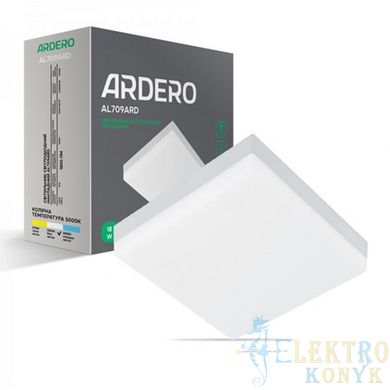 Купить Накладной LED светильник Ardero AL709ARD 18Вт 5000К квадрат во Львове, Киеве, Днепре, Одессе, Харькове