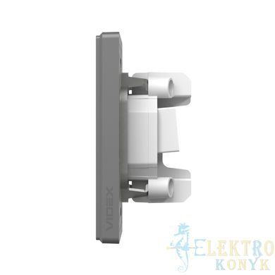 Купити Розетка подвійна комп'ютерна RJ45 CAT6 VIDEX NOTA (Графіт) у Львові, Києві, Дніпрі, Одесі, Харкові