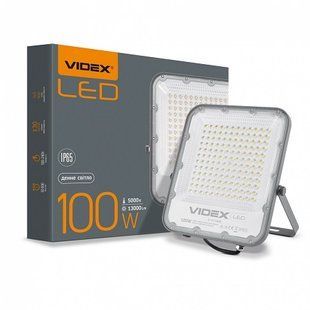 Купити Світлодіодний прожектор PREMIUM VIDEX F2 100W 5000K (Сірий) у Львові, Києві, Дніпрі, Одесі, Харкові
