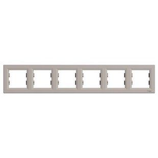 Купити Рамка 6 постова Schneider Electric Asfora (Бронза) у Львові, Києві, Дніпрі, Одесі, Харкові
