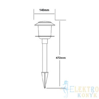 Купити Грунтовий LED світильник на сонячній батареї VENUS 0.06W 6400K у Львові, Києві, Дніпрі, Одесі, Харкові