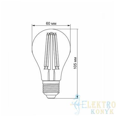 Купити LED лампа VIDEX Filament A60FA 10W E27 2200K бронза у Львові, Києві, Дніпрі, Одесі, Харкові