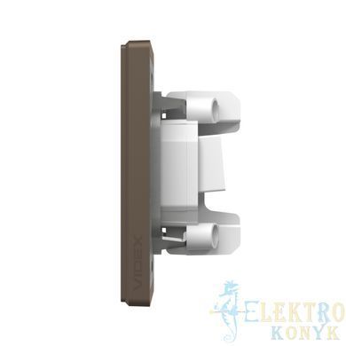Купити Розетка подвійна комп'ютерна RJ45 CAT6 VIDEX NOTA (Мокка) у Львові, Києві, Дніпрі, Одесі, Харкові