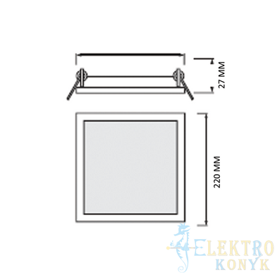 Купить Точечный светильник врезной LED ALEXIS/SQ-24 3CCT 24W во Львове, Киеве, Днепре, Одессе, Харькове