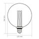 Купити LED лампа VIDEX Filament VL-DI-G125FC1980S 4W E27 1800K Smoke - 2