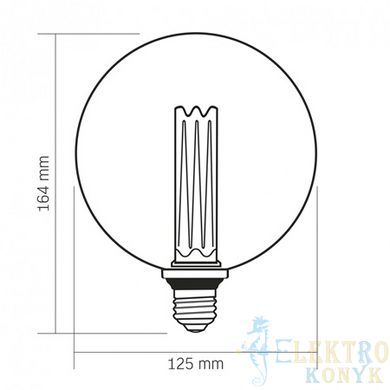 Купить LED лампа VIDEX Filament VL-DI-G125FC1980 4W E27 1800K во Львове, Киеве, Днепре, Одессе, Харькове