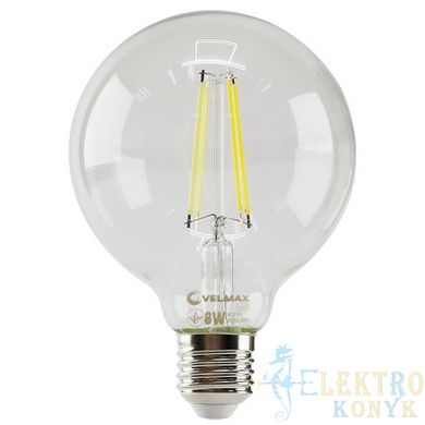 Купити Світлодіодна лампа Едісона VELMAX V-G95 Filament 4W E27 4100K у Львові, Києві, Дніпрі, Одесі, Харкові