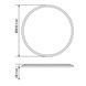 Купити Світильник накладний VIDEX з декоративною підсвіткою DL5R 44W 3000K-4000K-5000K (Чорний) - 2