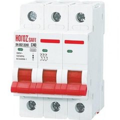 Купити Автоматичний вимикач Horoz Electric SAFE 3P 80А 4,5 кА C у Львові, Києві, Дніпрі, Одесі, Харкові