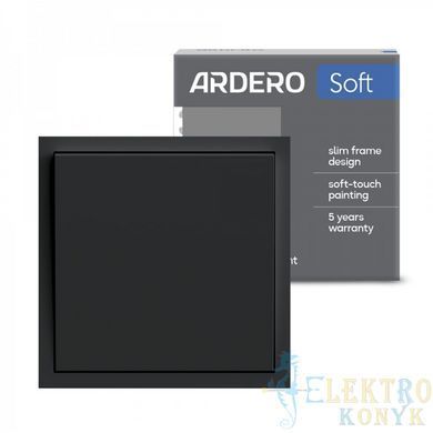 Купити Механізм вимикач кнопковий (імпульсний) 1-клавішний Ardero EV141-W Soft 10А (Білий) у Львові, Києві, Дніпрі, Одесі, Харкові