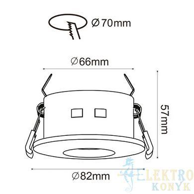 Купить Точечный светильник врезной MR16 SARDUNYA-R IP65 (Белый) во Львове, Киеве, Днепре, Одессе, Харькове