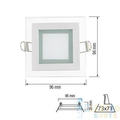 Купить Точечный светильник врезной LED MARIA-6 6W 4200K во Львове, Киеве, Днепре, Одессе, Харькове