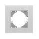 Купити Рамка 1 постова горизонтальна VIDEX BINERA (Срібний алюміній) - 2
