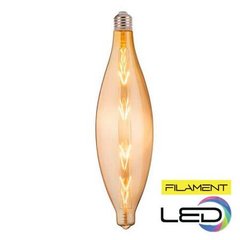 Купить Светодиодная лампа Эдисона ELLIPTIC Filament 8W Е27 2200K (Янтарная) во Львове, Киеве, Днепре, Одессе, Харькове