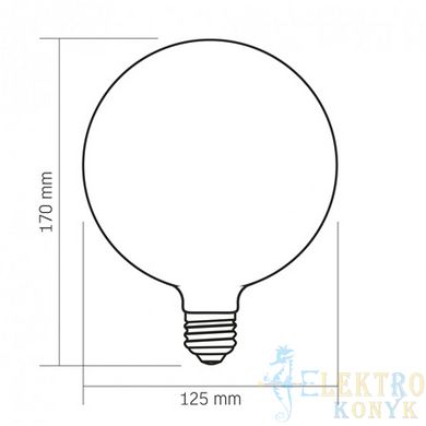 Купити LED лампа VIDEX Filament VL-DG125MO 7W E27 3000K Porcelain dimmable у Львові, Києві, Дніпрі, Одесі, Харкові