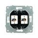 Купить Двойная компьютерная розетка RJ45 OVIVO GRANO (Серебряный) - 2