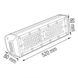 Купить Подвесной влагостойкий линейный светильник LED ZEUGMA-100 100W 6400K - 5