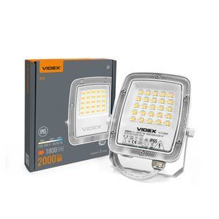 Купить Светодиодный прожектор VIDEX F5 20W 3000-5000-6500K 230V во Львове, Киеве, Днепре, Одессе, Харькове