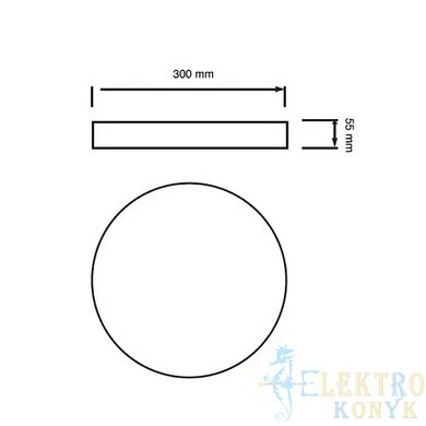 Купити Світильник на стелю LED HAZEL-24 24W 6400K (Білий) у Львові, Києві, Дніпрі, Одесі, Харкові