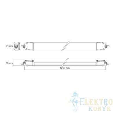 Купити Лінійний магістральний світлодіодний LED VIDEX BNWL04 40W 1.2М 5000K IP65 (Білий) у Львові, Києві, Дніпрі, Одесі, Харкові