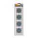Купити Рамка 4 постова горизонтальна VIDEX BINERA (Срібний алюміній) - 1