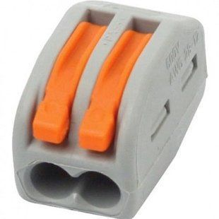 Купити Клема 2-контактна CONNECTOR-2 32А 400V 0.08-4 мм&sup2; у Львові, Києві, Дніпрі, Одесі, Харкові