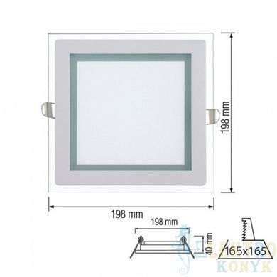 Купити Точковий світильник врізний LED MARIA-15 15W 4200K у Львові, Києві, Дніпрі, Одесі, Харкові