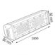 Купить Подвесной влагостойкий линейный светильник LED ZEUGMA-200 200W 6400K - 5