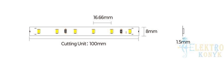 Купить Светодиодная лента OLEDIM PS-2835-60-IP20-4.4W-3000K-24V во Львове, Киеве, Днепре, Одессе, Харькове