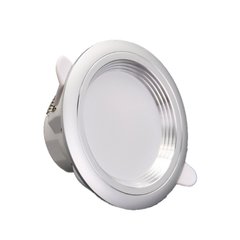 Купити Точковий світильник врізний LED L-DRS-Silver 6W 3000K, 4100K, 6500K у Львові, Києві, Дніпрі, Одесі, Харкові