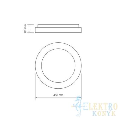 Купить Потолочный LED светильник с пультом VIDEX EDGE-RC-72W-WHITE 2700К-6000К, RGB во Львове, Киеве, Днепре, Одессе, Харькове