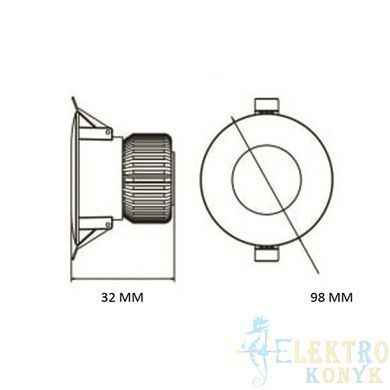 Купити Точковий світильник врізний LED ALEXA-8 8W 3CCT (Білий) у Львові, Києві, Дніпрі, Одесі, Харкові