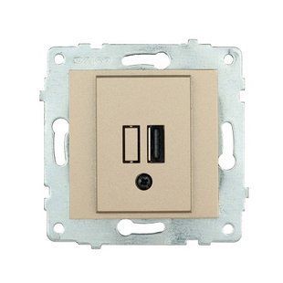 Купити USB розетка OVIVO GRANO 1xUSB (Титановий) у Львові, Києві, Дніпрі, Одесі, Харкові