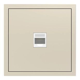 Купити Розетка одинарна комп'ютерна RJ45 CAT6 Ardero Soft механізм (Шампань) у Львові, Києві, Дніпрі, Одесі, Харкові