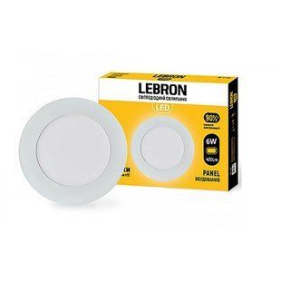 Купити Точковий світильник врізний LED круг LEBRON L-PR 6W 4100K (Білий) у Львові, Києві, Дніпрі, Одесі, Харкові