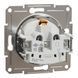 Купити Мех. розетка з заземленням з шторками Schneider Electric Asfora (Біла) - 2