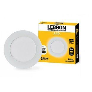 Купити Точковий світильник врізний LED круг LEBRON L-PR 9W 4100K (Білий) у Львові, Києві, Дніпрі, Одесі, Харкові